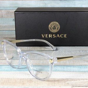 Versace Transparent 54mm Eyeglasses